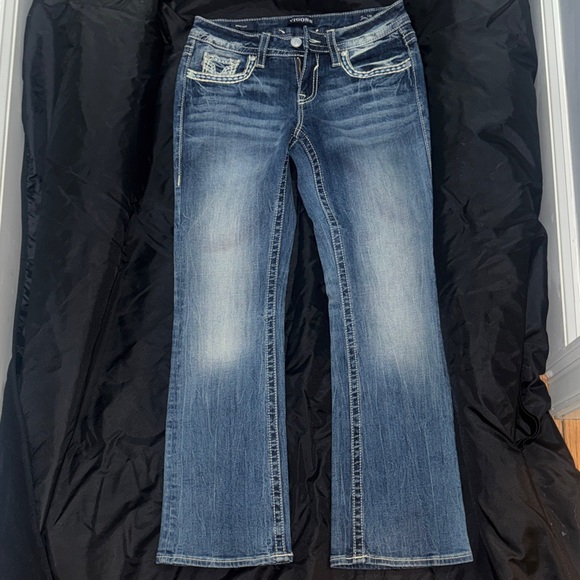 Vigoss Denim - Vigoss Women's Dark Blue Boot Cut Jeans